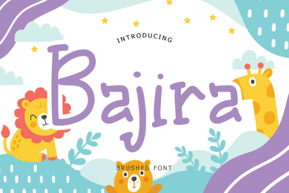 Bajira: A Playful Font for Kids-Themed Designs