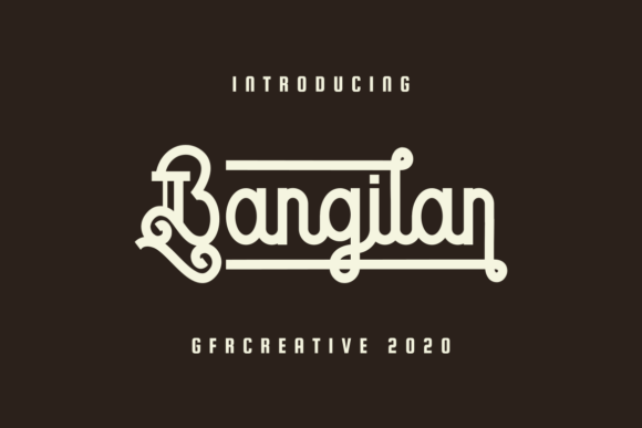 Bangilan: A Font That Merges Vintage Charm with Modern Creativity