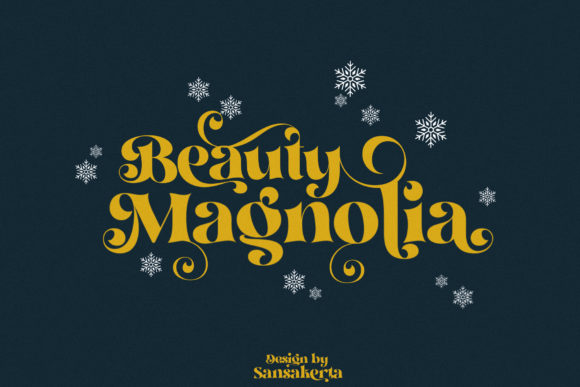 Beauty Magnolia: A Bold and Playful Display Font for Design Projects