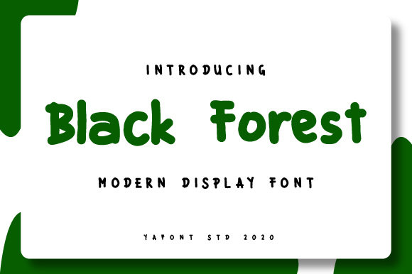 Black Forest: A Clean and Trendy Display Font for Modern Branding