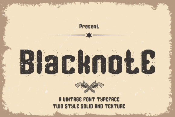 Blacknote: A Bold Vintage Font for Modern Creativity