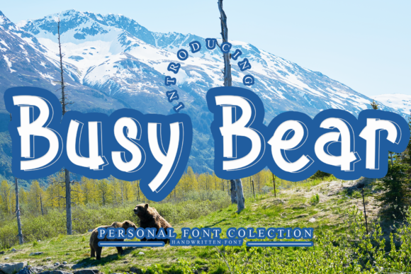 Busy Bear: A Bold Display Font Shaping Modern Design and Branding