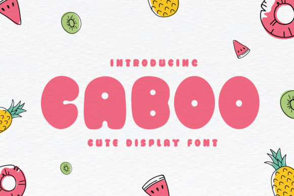 Caboo: A Chubby Lettered Display Font for Playful and Engaging Designs
