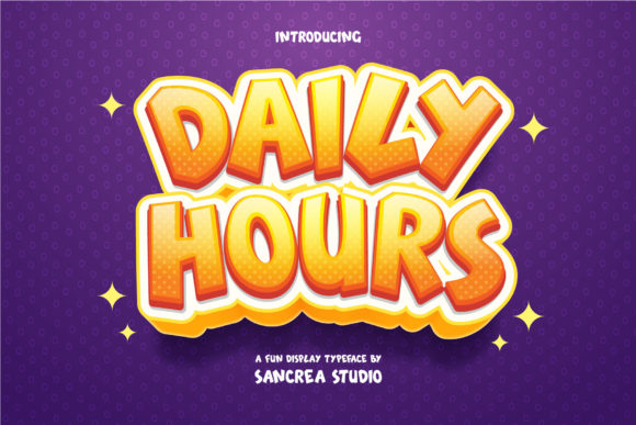 Daily Hours: A Playful Font for Bold Creativity