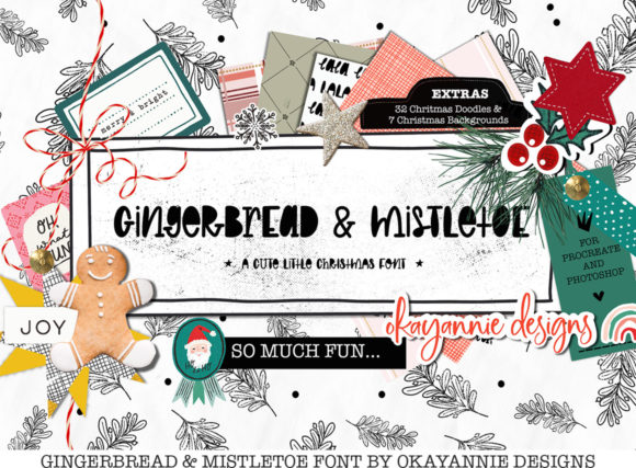 GingerBread Mistletoe: A Festive Font for Creative Expression