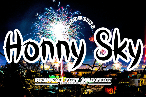 Honny Sky: A Trendy Display Font for Modern Creativity