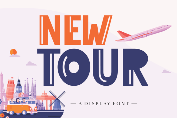 Introducing New Tour: A Bold and Authentic Display Font for Modern Creativity