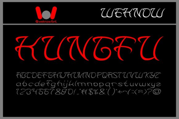 Kungfu Font: A Simple and Unique Display Choice