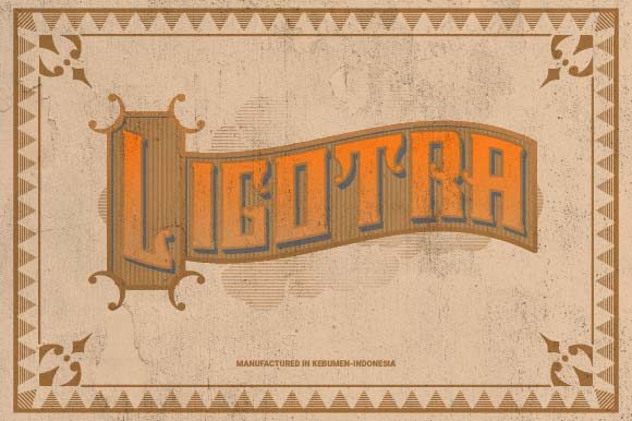 Ligotra: A Bold Vintage Font for Impactful Design