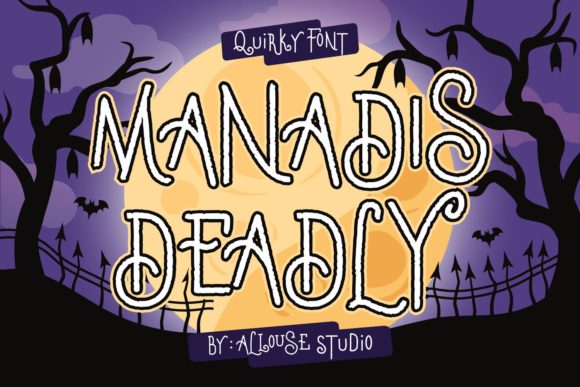 Manadis Deadly: A Spooky Font That Elevates Halloween Designs