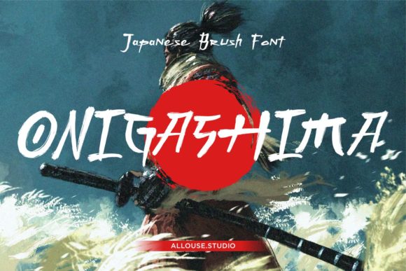 Onigashima: A Bold Japanese-Inspired Font for Modern Branding and Design