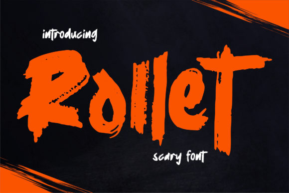 Rollet: A Bold and Dramatic Display Font for Spooky Designs