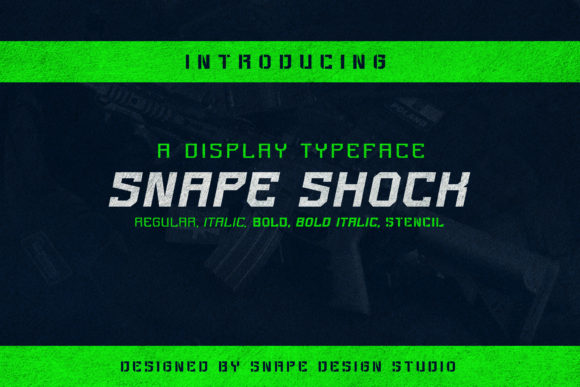 Snape Shock: A Bold and Authentic Display Font for Creative Expression