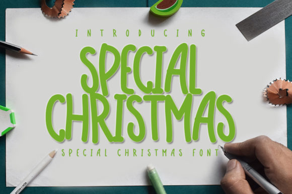 Special Christmas: A Simple and Neat Lettered Display Font for Creative Expression