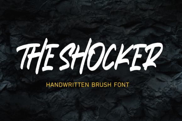 The Shocker Font: A Bold Brushed Display Font for Modern Design