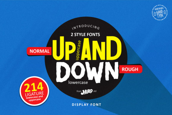 Up and Down: A Dynamic Display Font for Bold Visual Impact