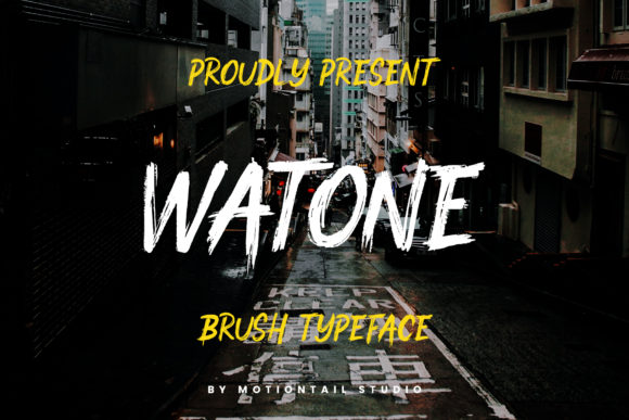 Watone: A Bold Display Font for Impactful Design