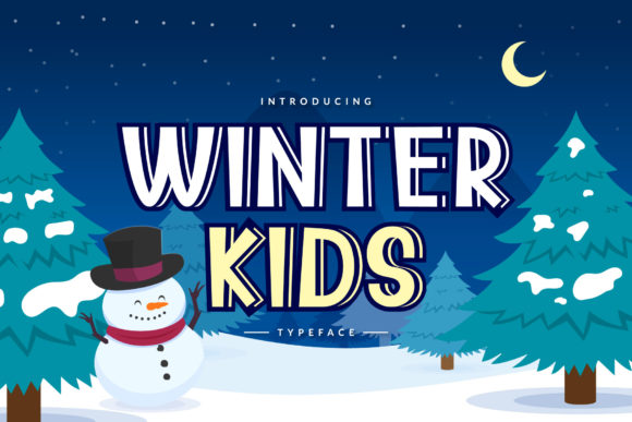 Winter Kids: A Playful Font for Winter-Themed Designs
